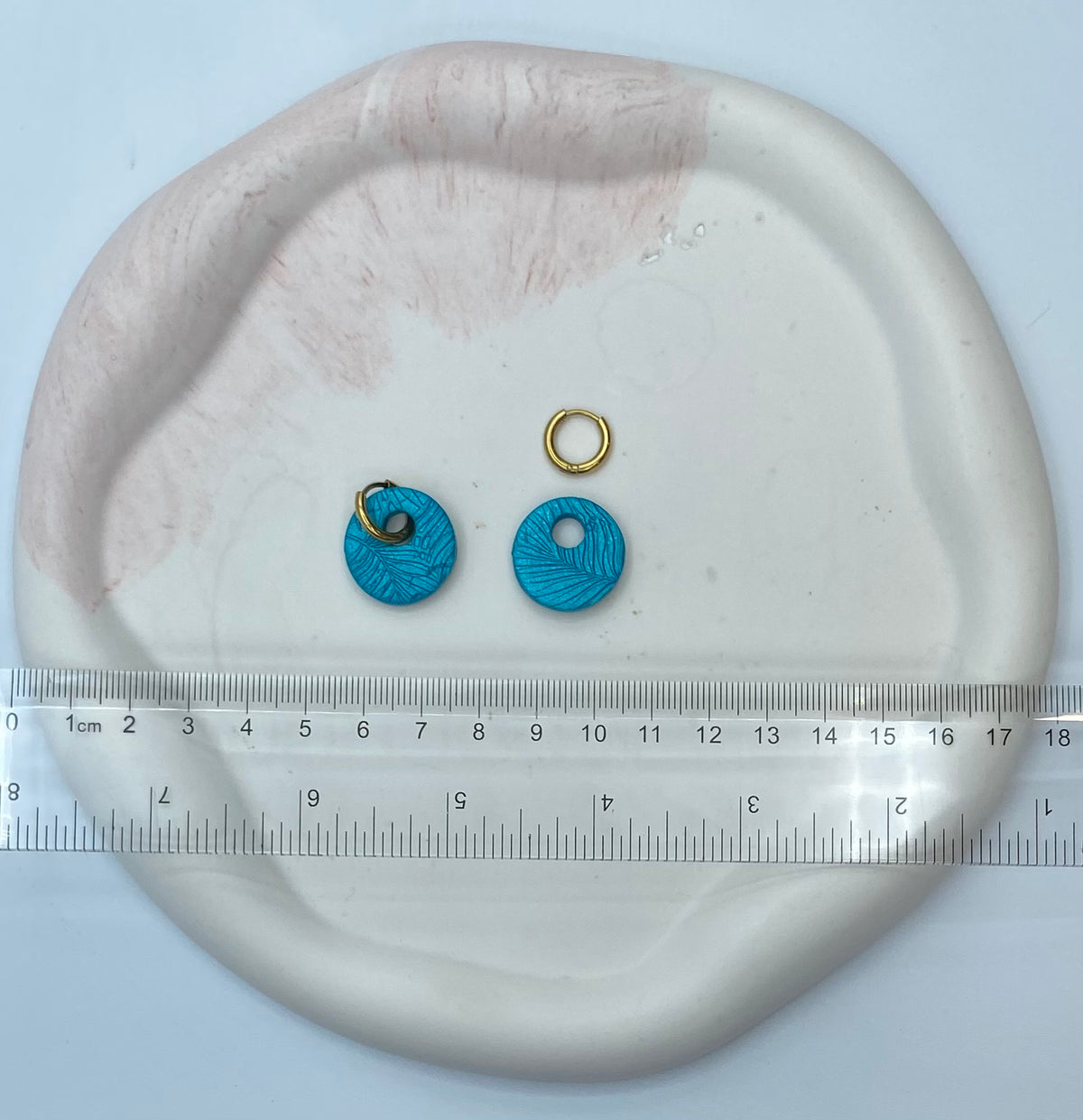 Orecchini Chameleon azzurro pearl