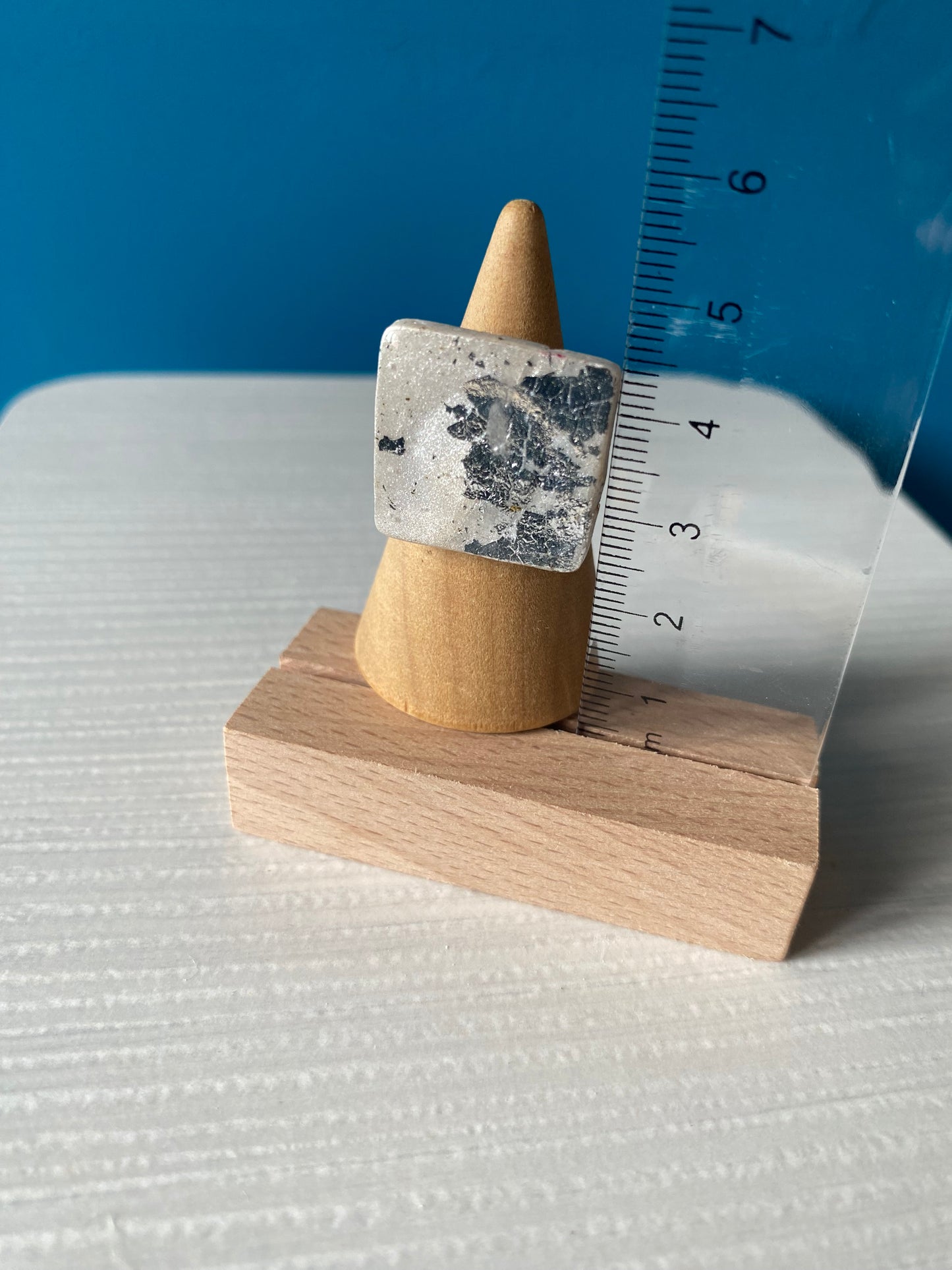 Anello SQUARE SILVER WHITE