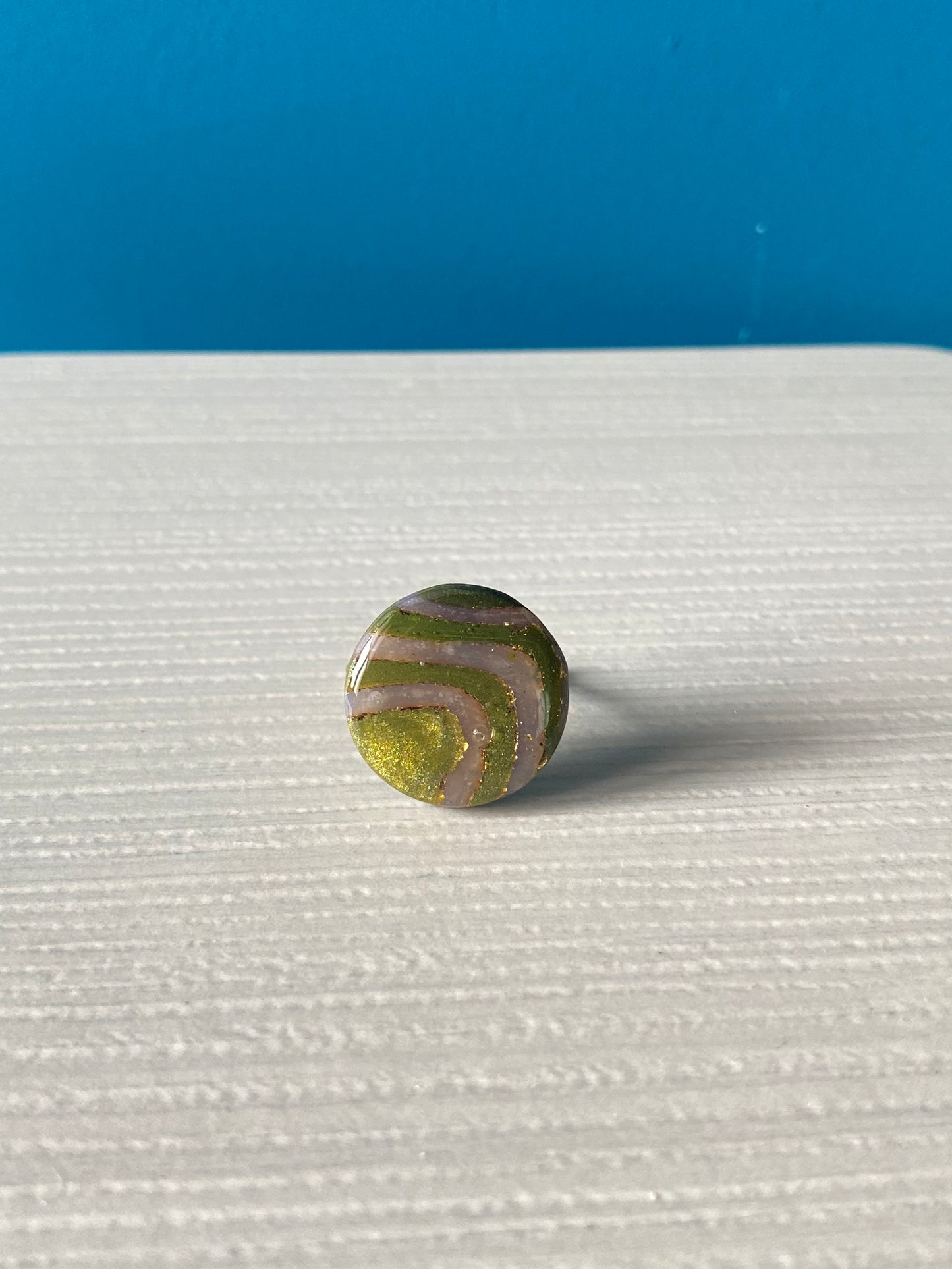 Anello ROUND STRIPY GREEN