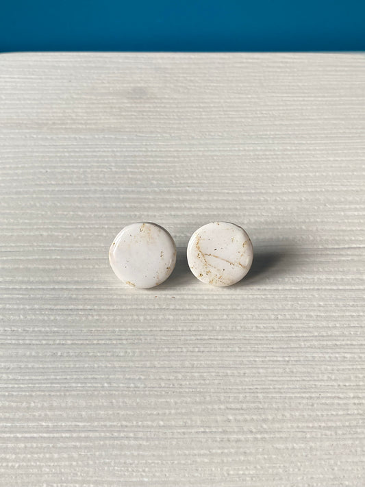 Orecchini LOBO TONDO BIANCO