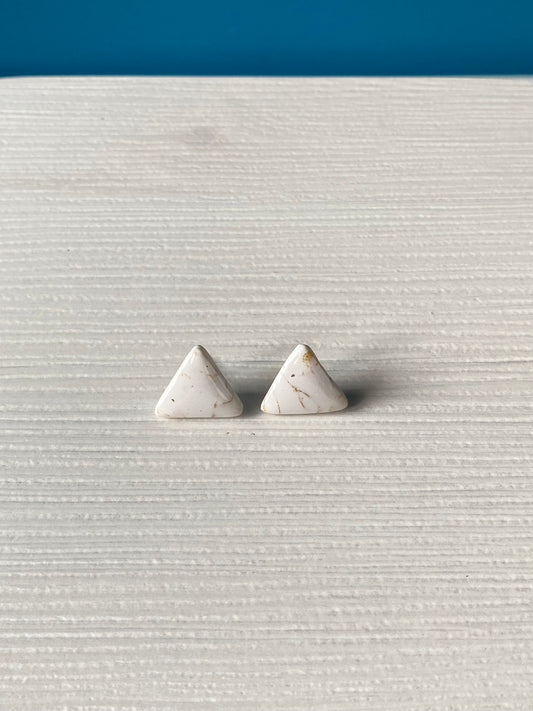 Orecchini LOBO TRIANGOLO BIANCO