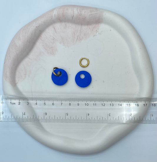 Orecchini Chameleon blu totale