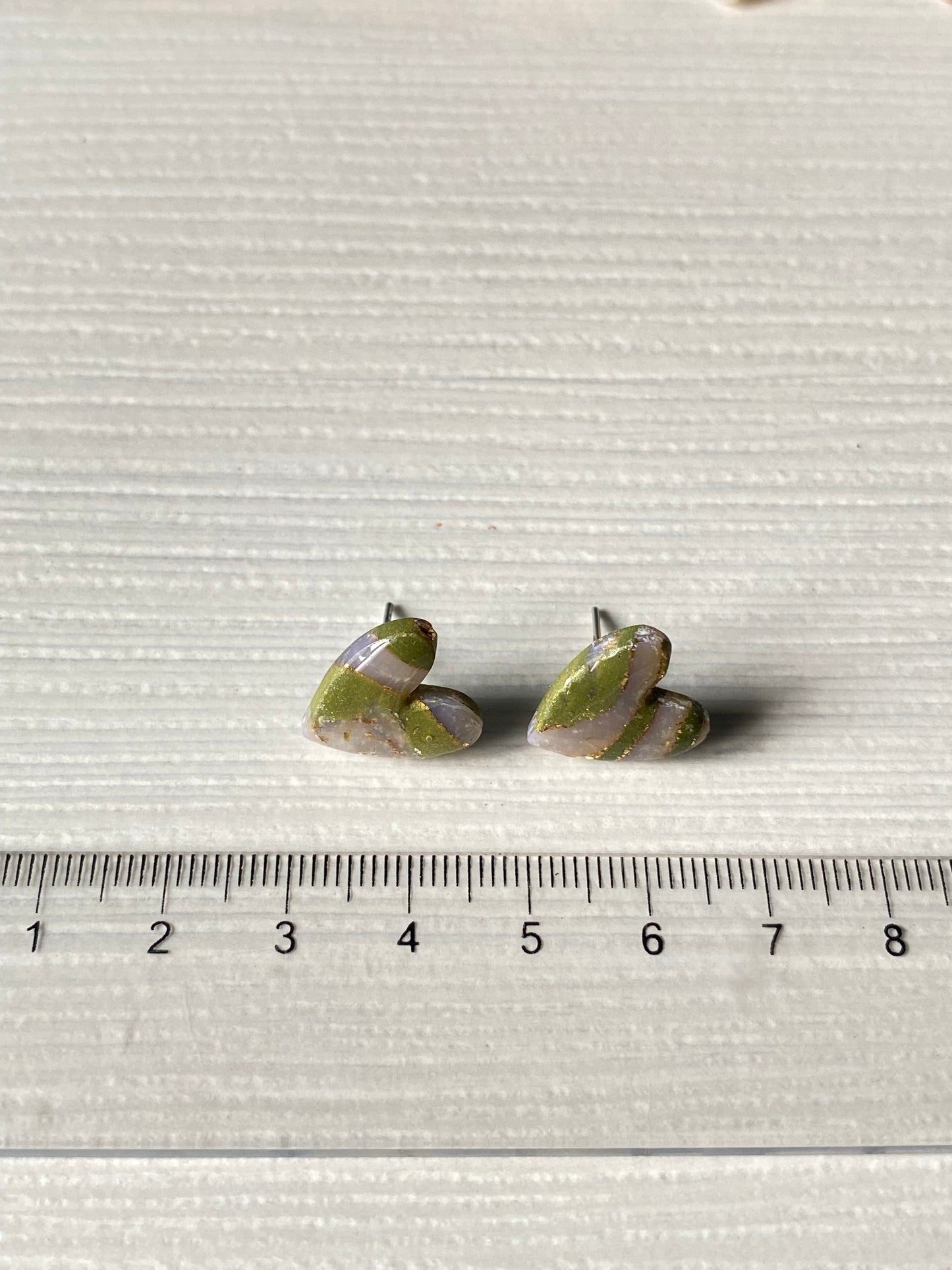 Orecchini LOBO CUORICINI SHINY GREEN
