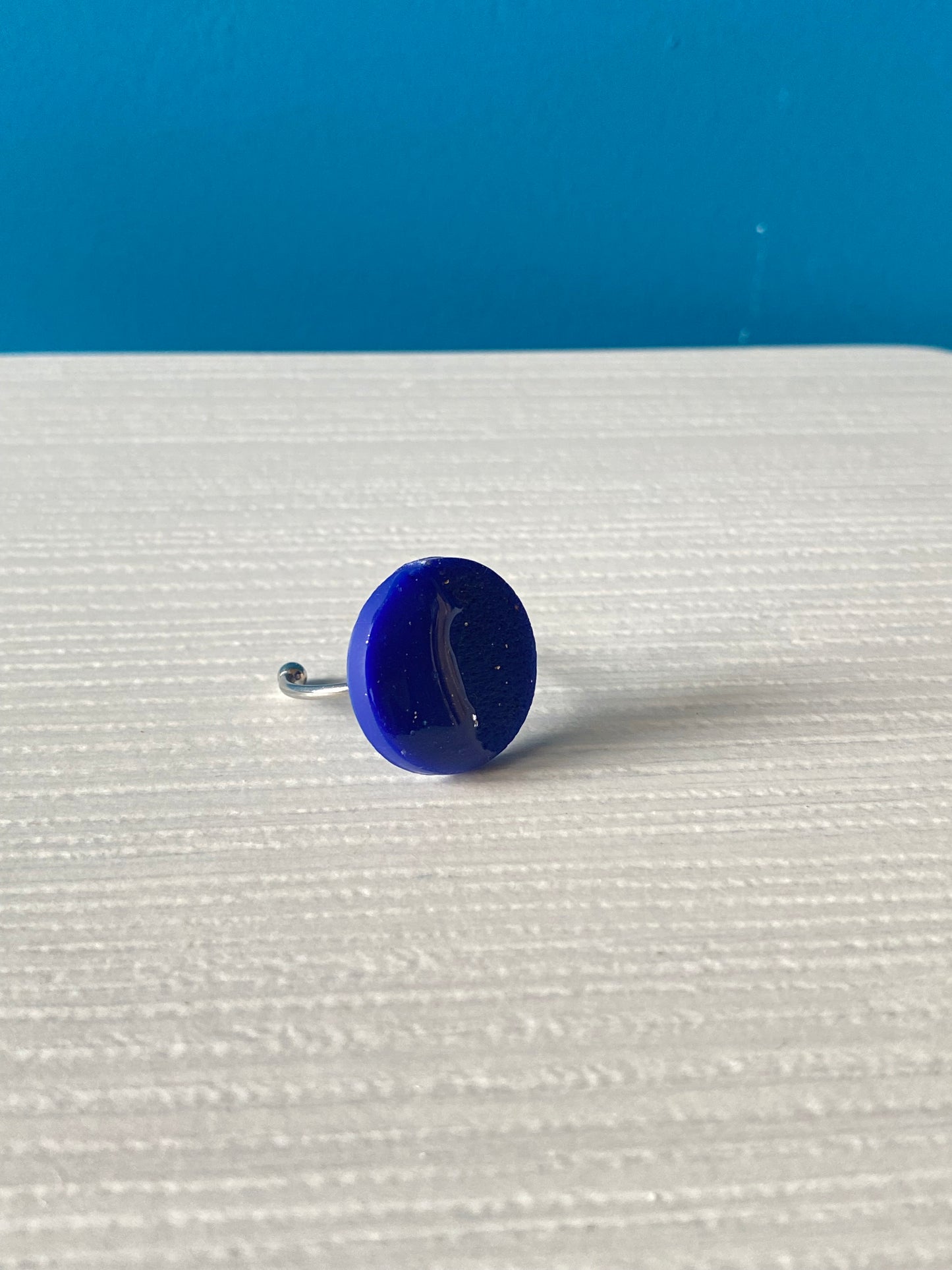 Anello ROUND BRIGHT BLUE
