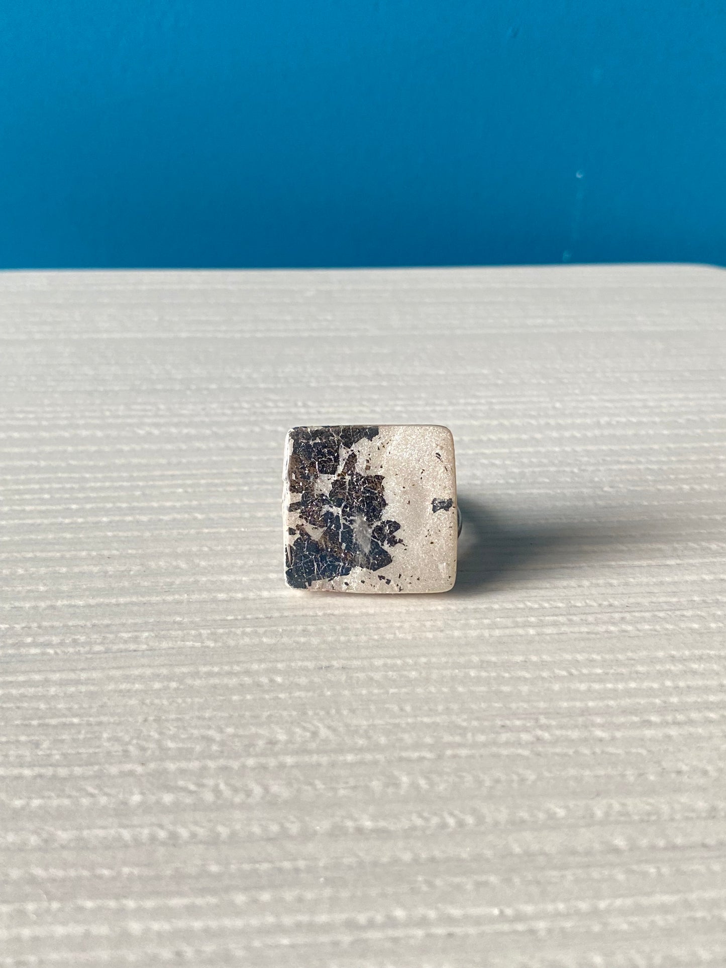 Anello SQUARE SILVER WHITE