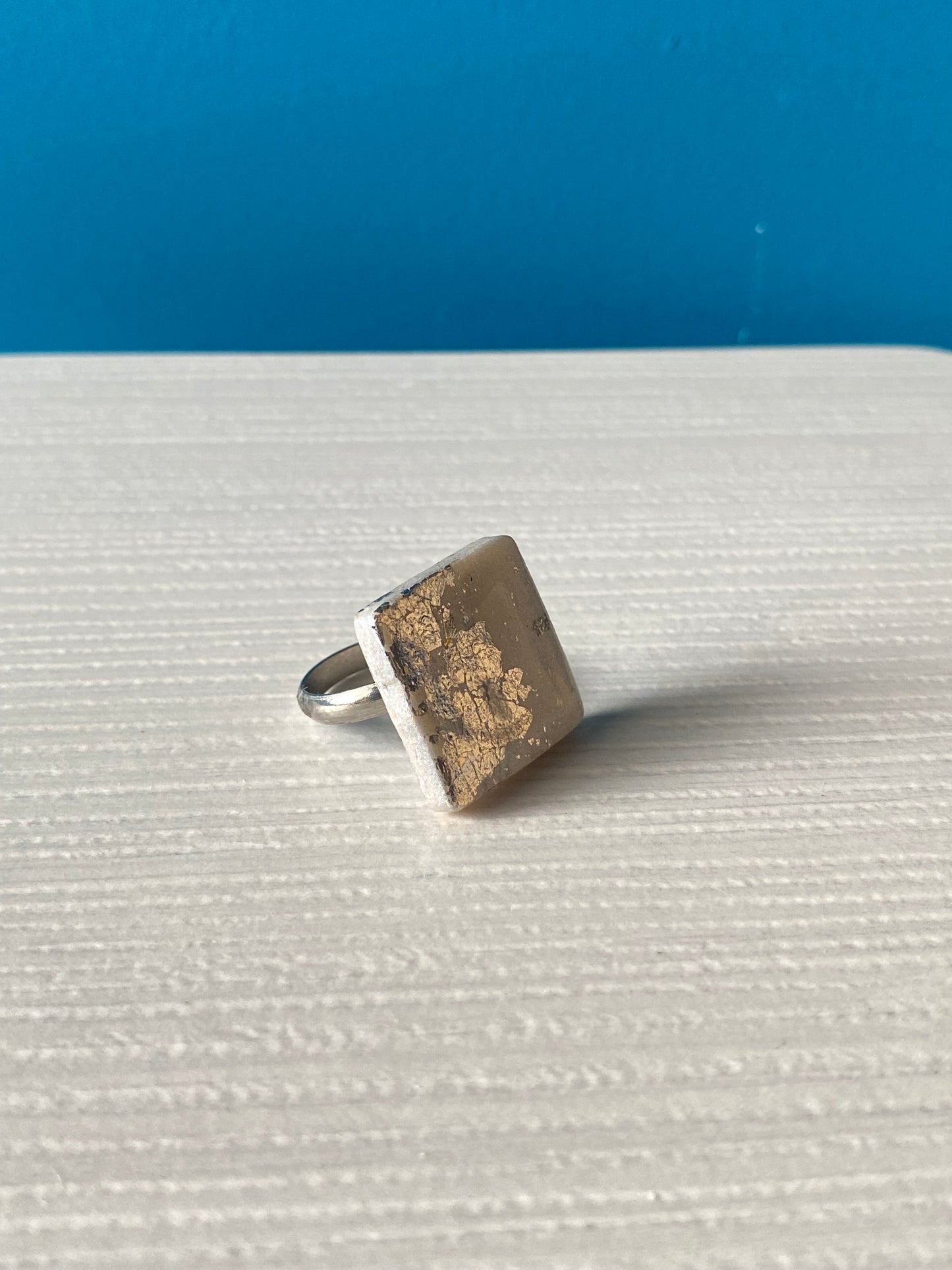 Anello SQUARE SILVER WHITE
