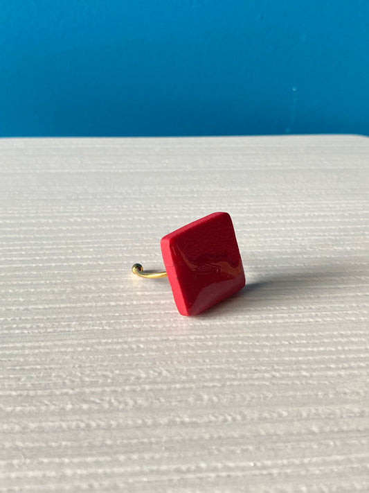 Anello SQUARE PASSION RED